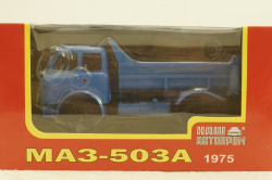 Маз-503А, самосвал, 1975 синий, Н758,  Наш Автопром 1:43
