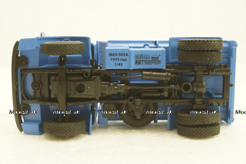 Маз-503А, самосвал, 1975 синий, Н758,  Наш Автопром 1:43