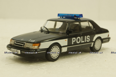 Saab 900 Turbo, Polis, Полицейские Машины Мира №72, 1:43