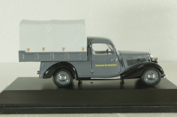 Mercedes 170V (W136) pickup truck with awning "Deutsche Bundesbahn" 1951, grey, 02264, Schuco 1:43