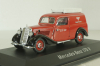 Mercedes 170V (W136) Covered wagon 1946, red,  006258, Schuco 1:43