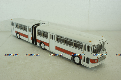 Икарус-180, бело-красный, 350004, Советский Автобус 1:43