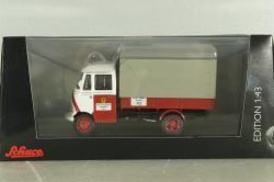 Mercedes L 319 flatbed truck Feuerwehr Dortmund, 450291600, Schuco 1:43 №2