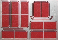 Фототравление Рамки форточек ПАЗ-3205 (Modimio), EM-260, 1:43