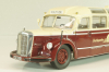 Mercedes-Benz O 6600 bus with trailer "Stuttgarter Sehloss Kurier" 1951 , red/cream, B66042533, Schuco 1:43