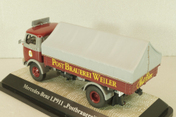 Mercedes-Benz LP911 "Post Brauerei" truck 1963, dark red, 12156, Premium ClassiXXs 1:43