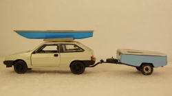 Ваз-2108 с прицепом Скиф-М и лодкой, Компаньон 1:43