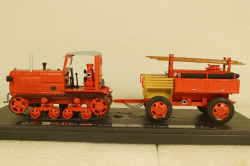 СХТЗ-НАТИ с коловратным насосом и пожарным прицепом, TruckTyr 1:43