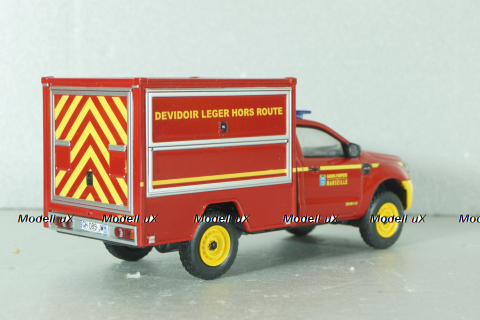Ford Ranger VDLHR SPAC,véhicule dévidoir léger hors route ( Bouches-du-rhône), Sapeurs-Pompiers №58, Altaya 1:43 С журналом!
