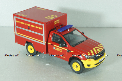Ford Ranger VDLHR SPAC,véhicule dévidoir léger hors route ( Bouches-du-rhône), Sapeurs-Pompiers №58, Altaya 1:43 С журналом!