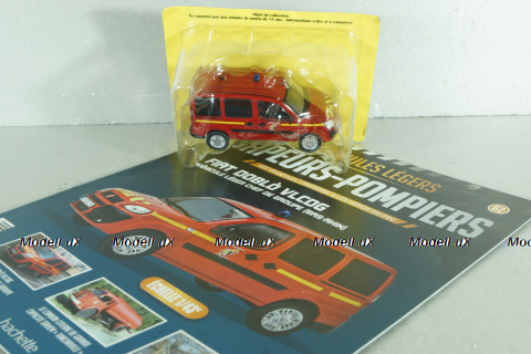 Fiat Doblò VLCDG - véhicule léger chef de groupe (Bas-Rhin), Sapeurs-Pompiers №62, Altaya 1:43 С журналом!