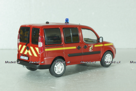 Fiat Doblò VLCDG - véhicule léger chef de groupe (Bas-Rhin), Sapeurs-Pompiers №62, Altaya 1:43 С журналом!