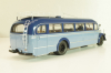 Mercedes-Benz O 6600  bus with figuren driver "Rothenburg O.D. Tauber"  1951 , blue/light blue, 02743, Schuco 1:43
