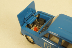 Ваз-2102, 400 лет Саратову, синий, Тантал/Радон 1:43