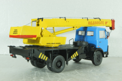 КС-3577 Ивановец, автокран на шасси Маз-5337, синий/желтый,  собран из кита, AVD models 1:43