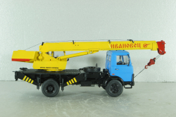 КС-3577 Ивановец, автокран на шасси Маз-5337, синий/желтый,  собран из кита, AVD models 1:43