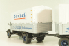Bussing 8000 truck with trailer "Danzas" 1950 #1, grey, 06253, Schuco 1:43 