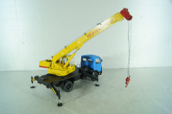КС-3577 Ивановец, автокран на шасси Маз-5337, синий/желтый,  собран из кита, AVD models 1:43