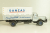 Bussing 8000 truck with trailer "Danzas" 1950 #1, grey, 06253, Schuco 1:43 
