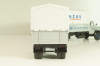 Bussing 8000 truck with trailer "Danzas" 1950 #2, grey, 06253, Schuco 1:43