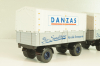 Bussing 8000 truck with trailer "Danzas" 1950 #2, grey, 06253, Schuco 1:43