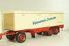 Krupp Titan with trailer "Hemmersam & Rasmussen" Lubeck, cream/red,  Minichamps 1:43