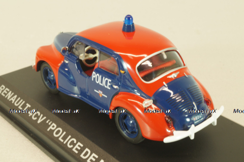 Renault 4CV Police Monaco, red/blue, Altaya 1:43