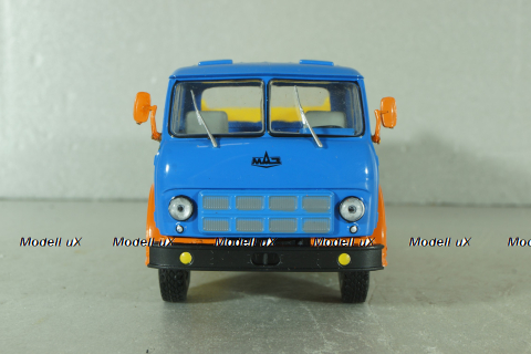 Маз-5111 грузовик с самосвальным кузовом с 3-х стр. разгрузкой 1977, синий/желтый, Н978, Наш Автопром 1:43