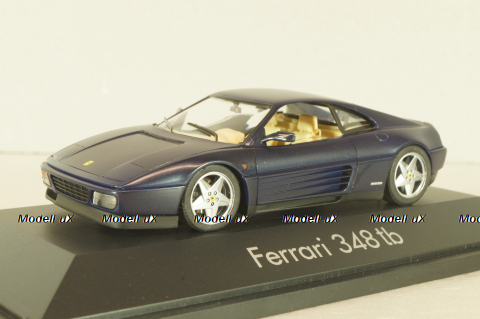 Ferrari 348 tb coupe 1989, dark matt blue, 010115, Herpa 1:43