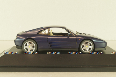 Ferrari 348 tb coupe 1989, dark matt blue, 010115, Herpa 1:43