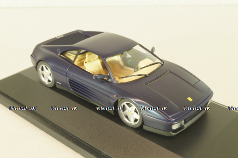 Ferrari 348 tb coupe 1989, dark matt blue, 010115, Herpa 1:43