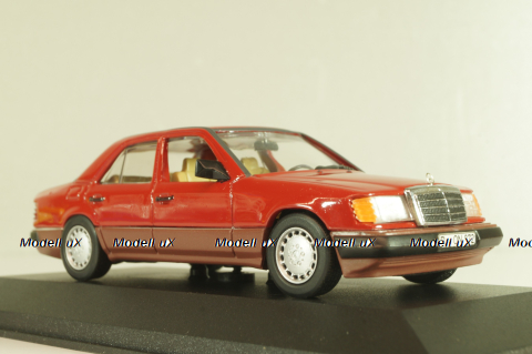 Mercedes-Benz 230 E (W124) 1984, red, 3203, Minichamps 1:43