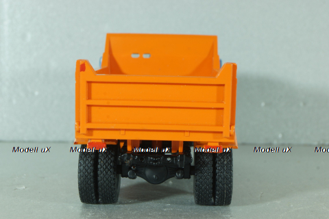 Маз-5549 грузовик с самосвальным кузовом 1983, синий/оранжевый, Наш Автопром 1:43