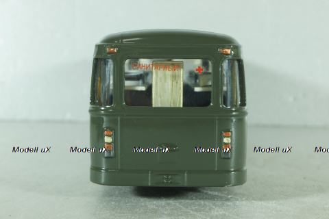 Лиаз-677 автобус медицинский, хаки, Modimio (Конверсия) 1:43