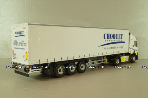 Renault T480 with semi-trailer "Choquet" 2021, white, 118161, Eligor 1:43