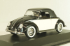 Volkswagen Hebmuller Cabriolet 1950, black/beige, built on VW Beetle (Typ 14), 052140, Minichamps 1:43