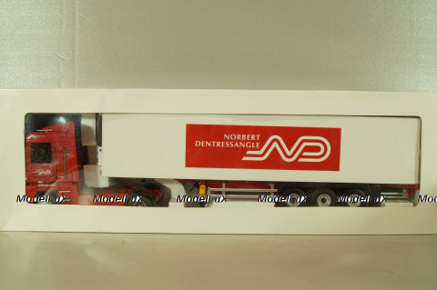 Renault Magnum  AE500 with semi-trailer fridge "Norbert Dentressangle" 2008, red/white, 117415, Eligor 1:43