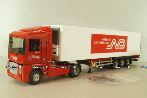 Renault Magnum  AE500 with semi-trailer fridge "Norbert Dentressangle" 2008, red/white, 117415, Eligor 1:43