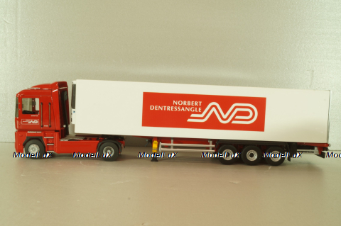 Renault Magnum  AE500 with semi-trailer fridge "Norbert Dentressangle" 2008, red/white, 117415, Eligor 1:43