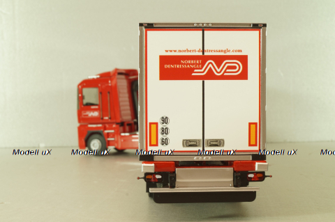 Renault Magnum  AE500 with semi-trailer fridge "Norbert Dentressangle" 2008, red/white, 117415, Eligor 1:43