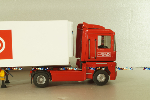 Renault Magnum  AE500 with semi-trailer fridge "Norbert Dentressangle" 2008, red/white, 117415, Eligor 1:43