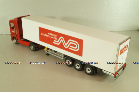 Renault Magnum  AE500 with semi-trailer fridge "Norbert Dentressangle" 2008, red/white, 117415, Eligor 1:43