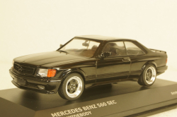 Mercedes S-Class 560SEC AMG (C126) Wide Body 1990, black, 4310901, Solido 1:43