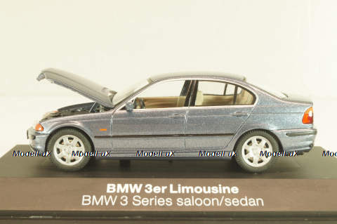 BMW 328i sedan (E46) 1998, grey,Schuco 1:43