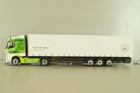 Mercedes-Benz Actros FH25 GigaSpace 4x2 2012 with semi-trailer "Mercedes-Benz", green/silver, 8622/03, NZG 1:50