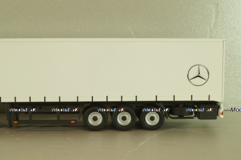 Mercedes-Benz Actros FH25 GigaSpace 4x2 2012 with semi-trailer "Mercedes-Benz", green/silver, 8622/03, NZG 1:50