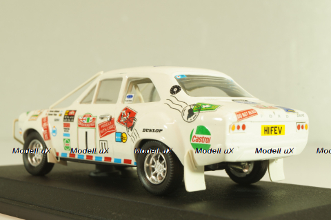 Ford Escort 1850 TC #1, winner London-Mexico 1995, white, 513, Trofeu 1:43