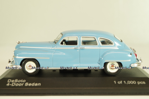 DeSoto 4-Door Sedan 1946, light blue, WB282, WhiteBox 1:43