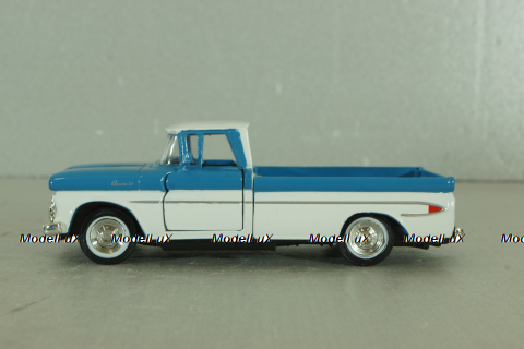 Chevrolet Apache pickup truck 1961, white/blue, 64501, Road Champs 1:43