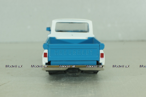 Chevrolet Apache pickup truck 1961, white/blue, 64501, Road Champs 1:43